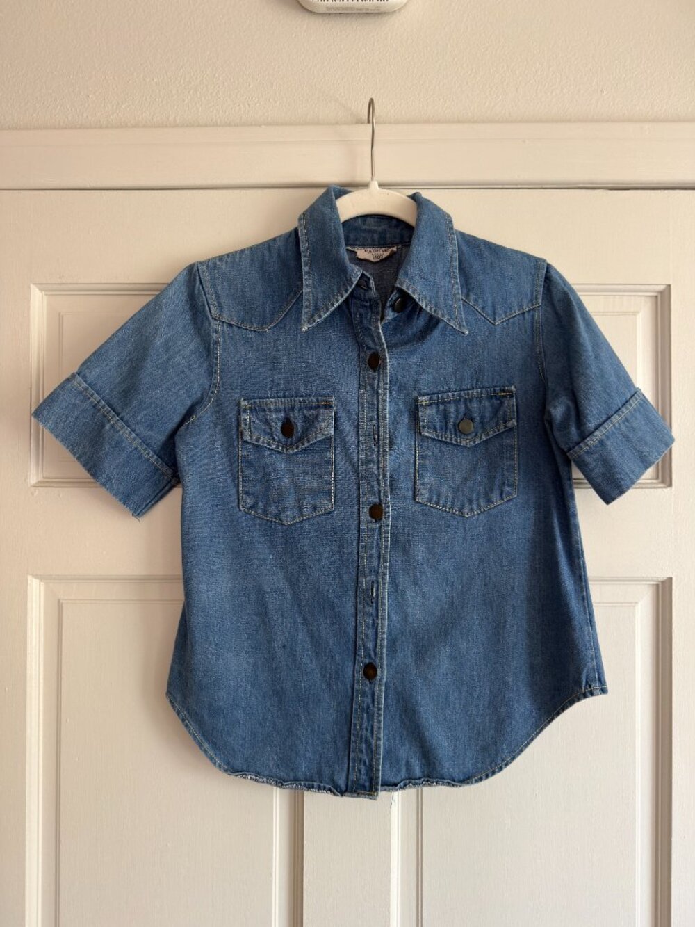Vintage Denim Snap-down Shirt